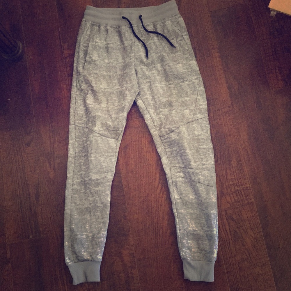 Light grey youth boys Sweatpants joggers